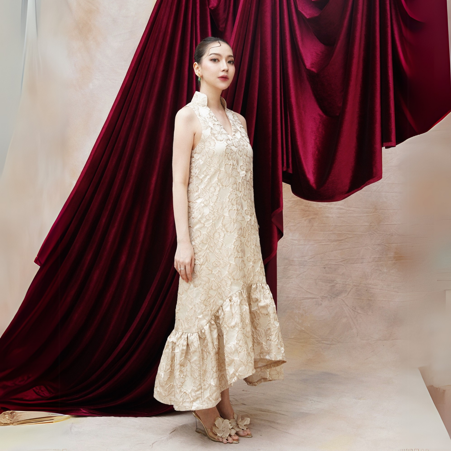 Rui Dress Champagne Gold  - VF