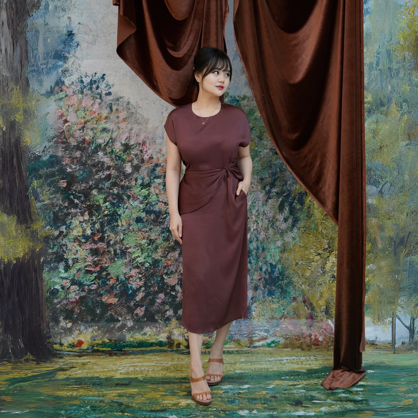 Solane Dress Burgundy - VF