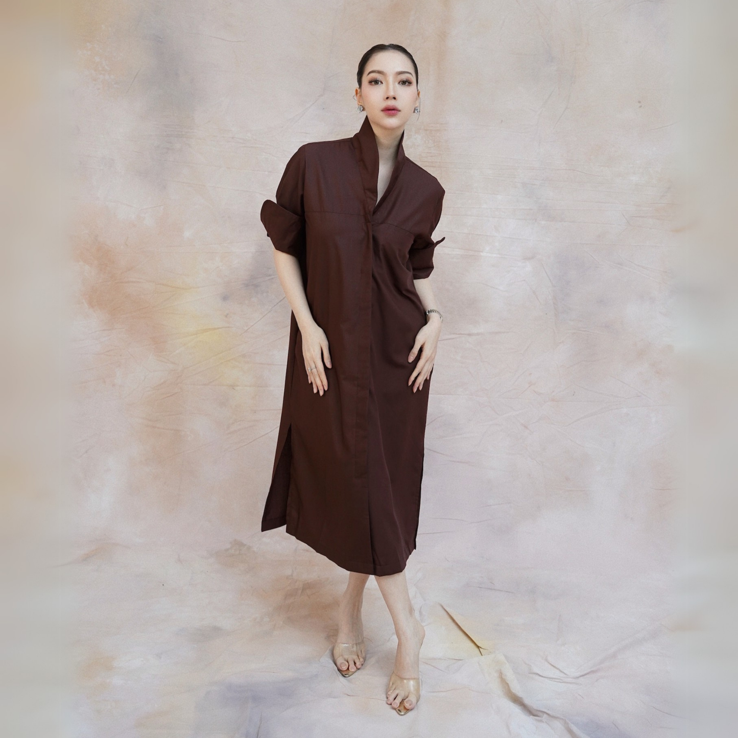 Sada Midi Dress Espresso - VF