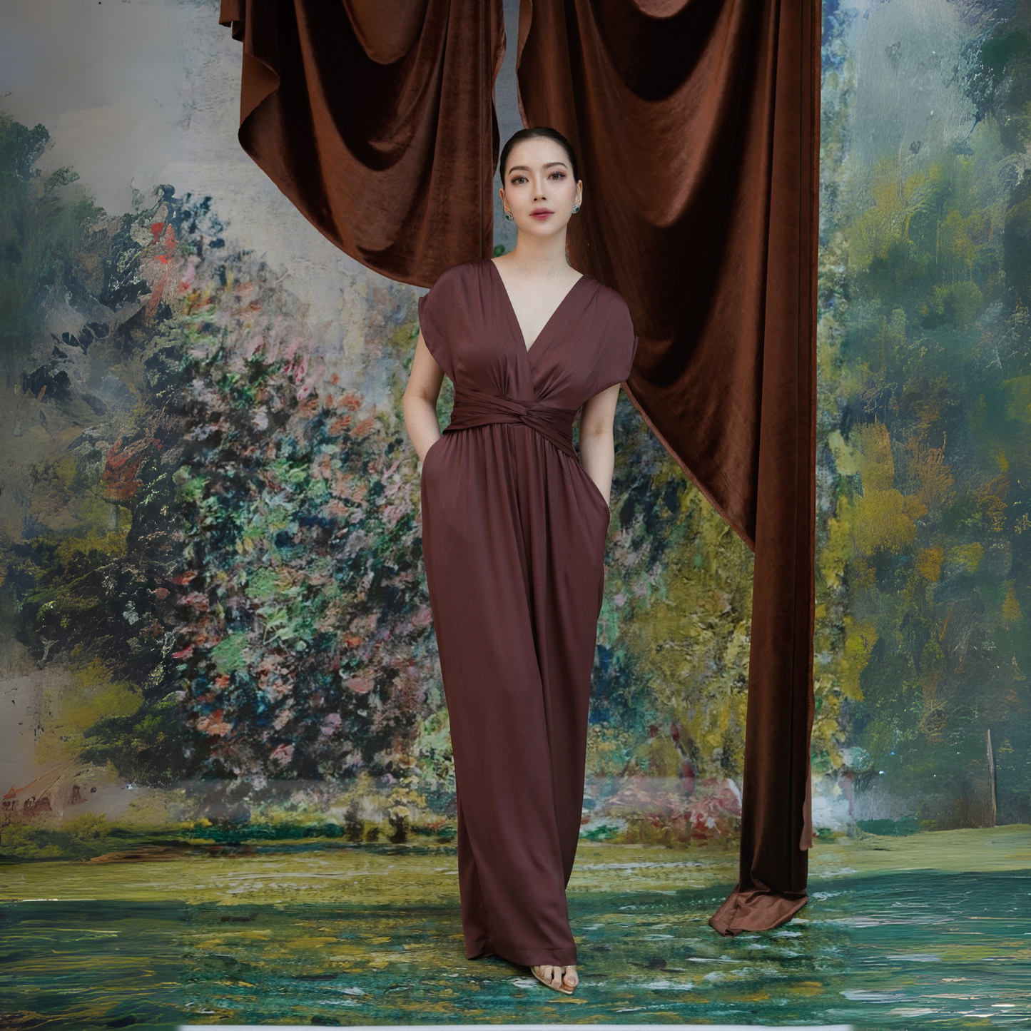 Tokyo Jumpsuit Burgundy - VF