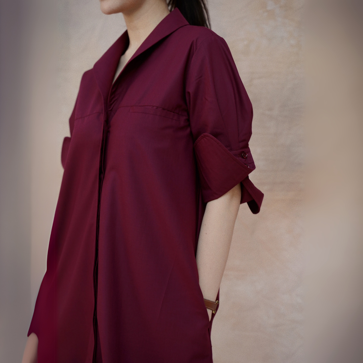 Sada Midi Dress Wine - VF