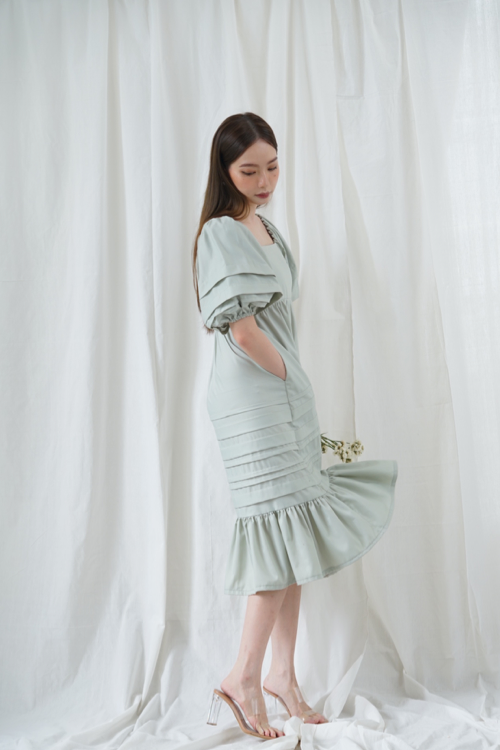 Yea Ji Dress poudre sage- VF