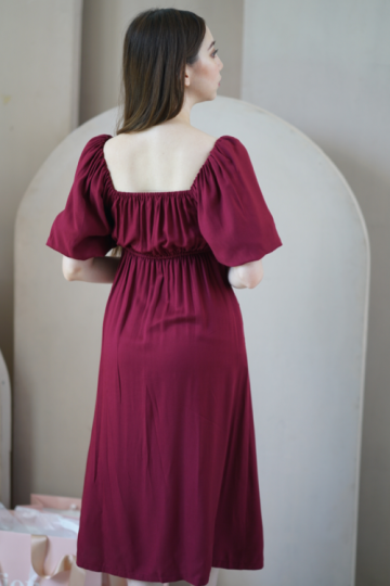 Scarlett Dress maroon- VF