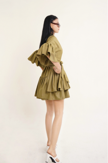 Jovi Dress Olive- VF