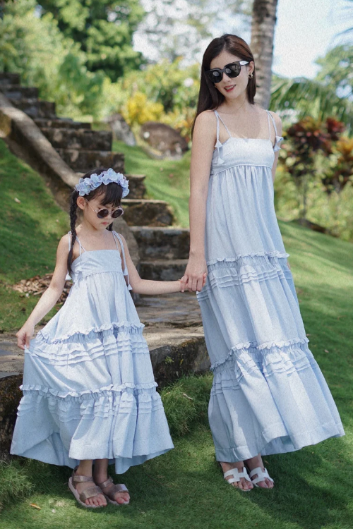Dorsett Dress Set Poudre Blue (PO ready 9-22 Mei) - VB