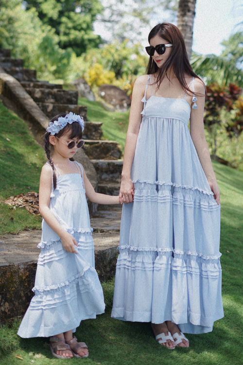 Dorsett Dress Set Poudre Blue (PO ready 9-22 Mei) - VB
