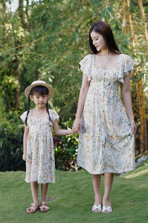 Bridge Dress Set Fleur Cascade Print (PO ready 9-22 Mei) - VB
