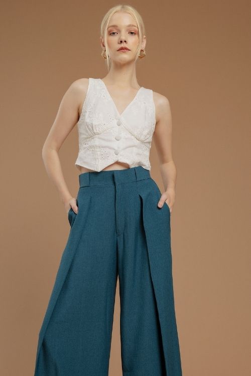Polene Pants French Blue - VF