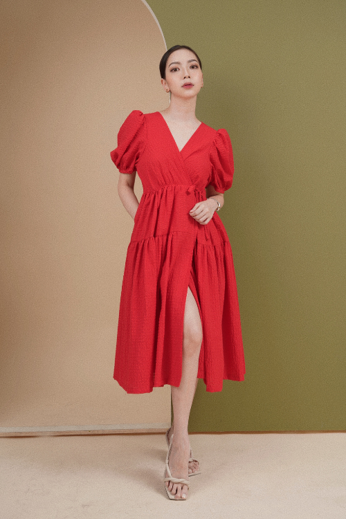 Emily Dress Rouge - VF