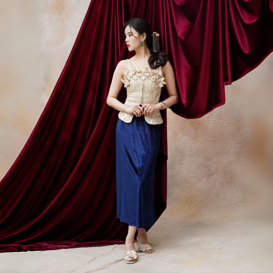 Pavia Maxi Skirt Midnight Blue - VF