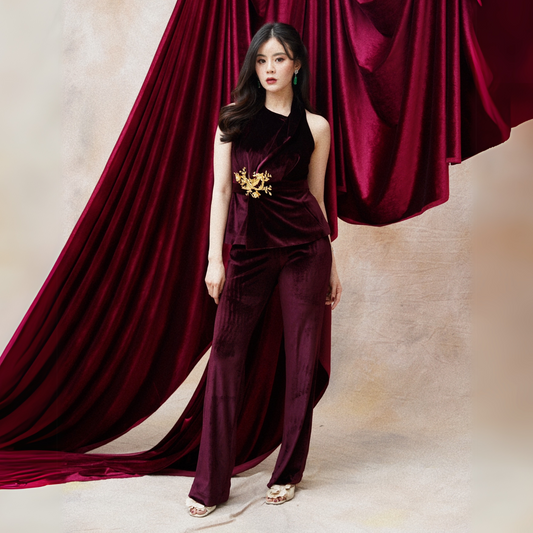 Annoire Pants Burgundy - VF