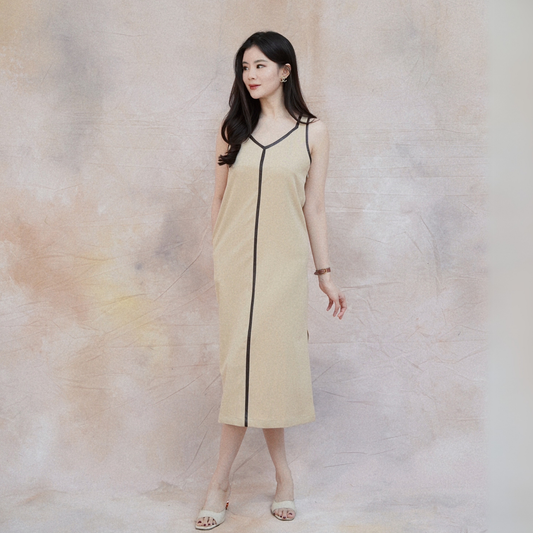 Sheza Midi Dress Latte - VF