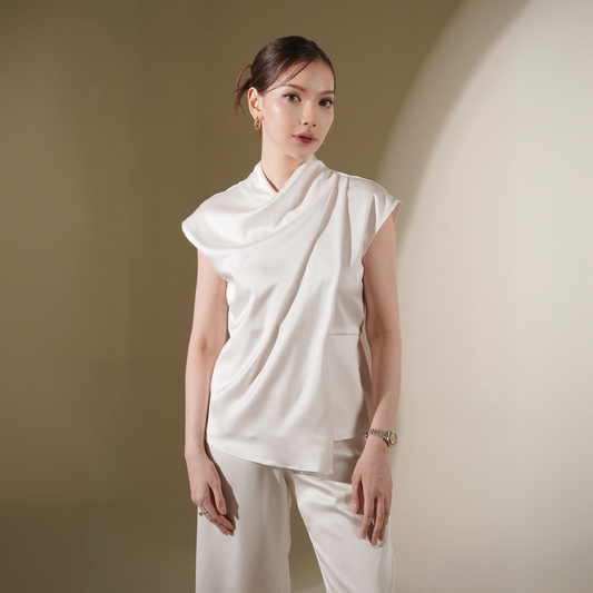 Tobias Top Pearl white - VF