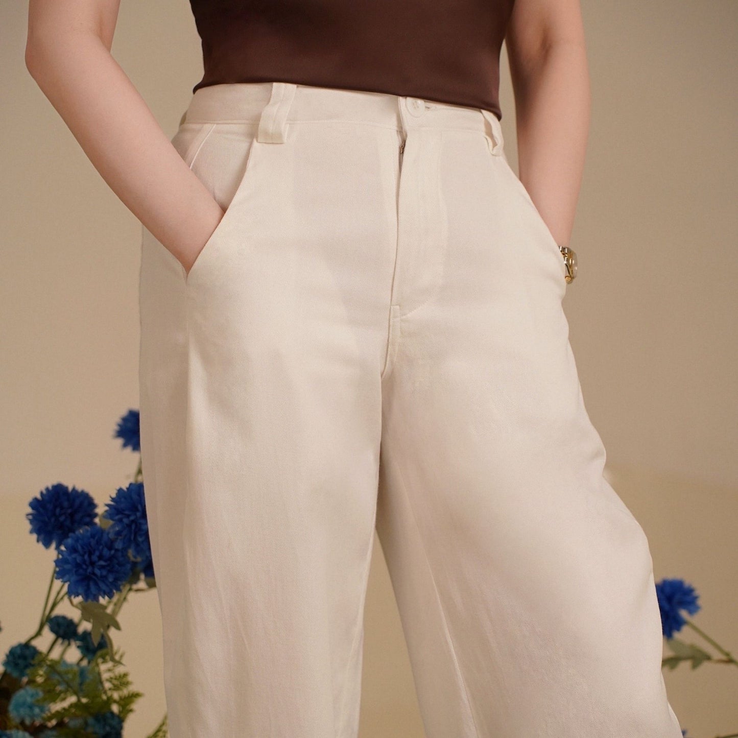 Roxanne Barrel Pants White - VF