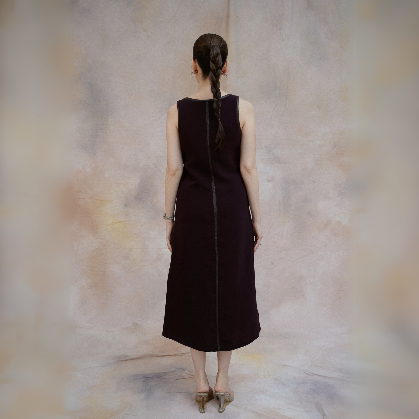 Sheza Midi Dress Burgundy - VF