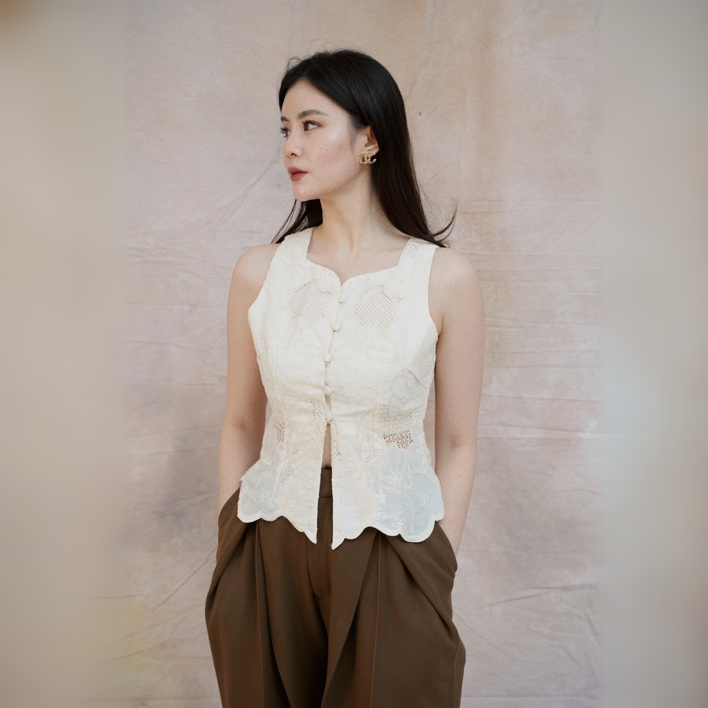 Liz Top Creme - VF