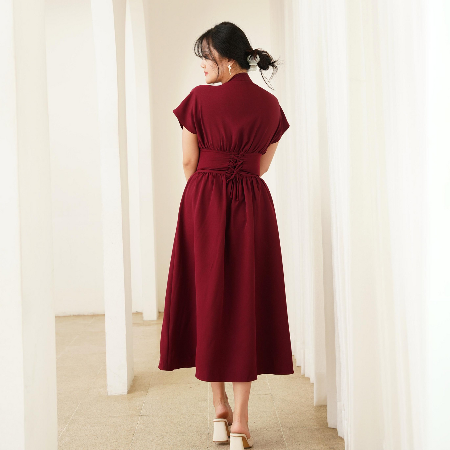 Hill Dress Cherry Wine - VF