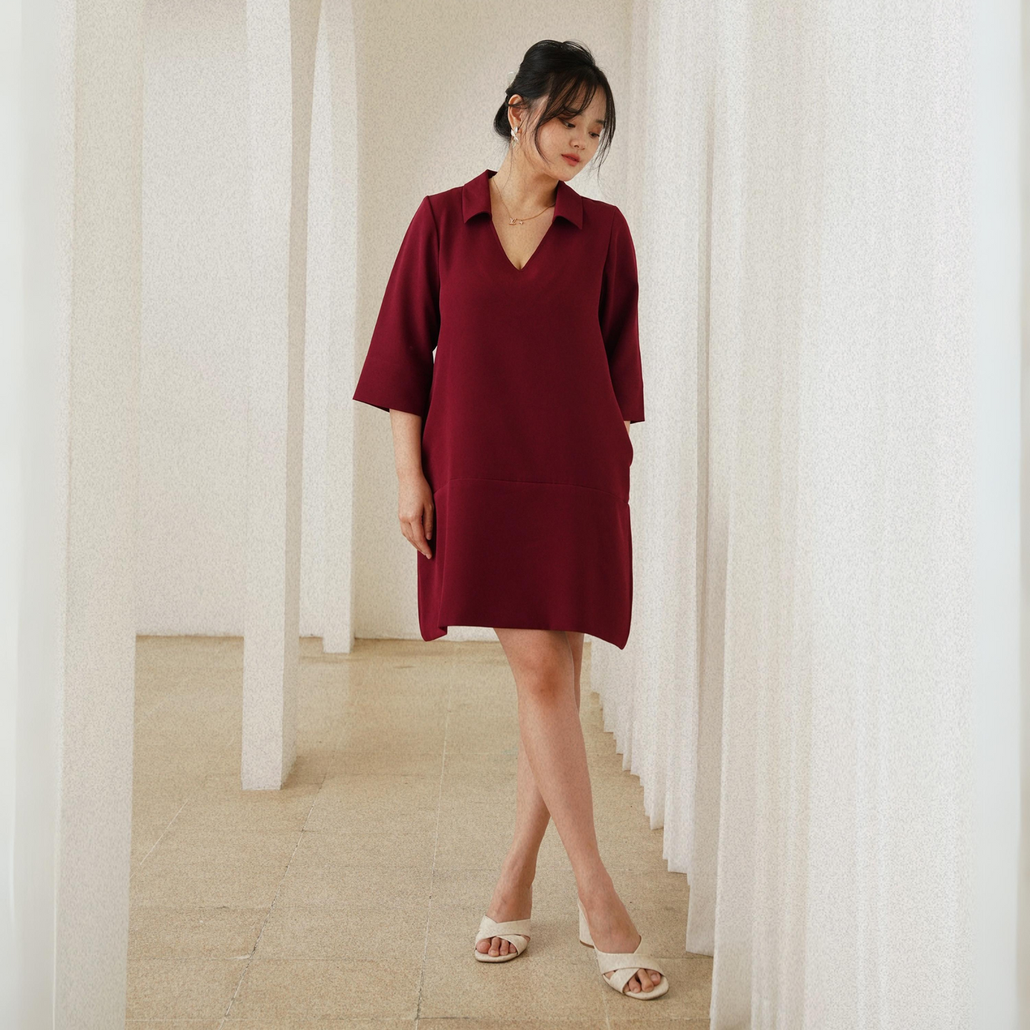 Maje Dress Burgundy - VF