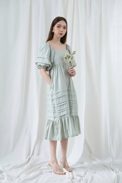 Yea Ji Dress poudre sage- VF