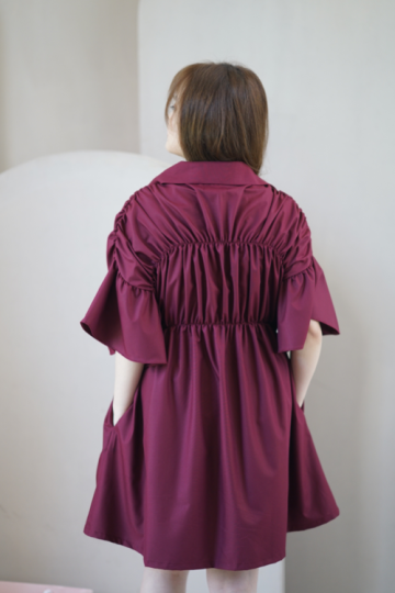 Arla shirt dress maroon - VF