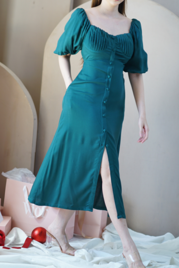 Scarlett Dress emerald- VF