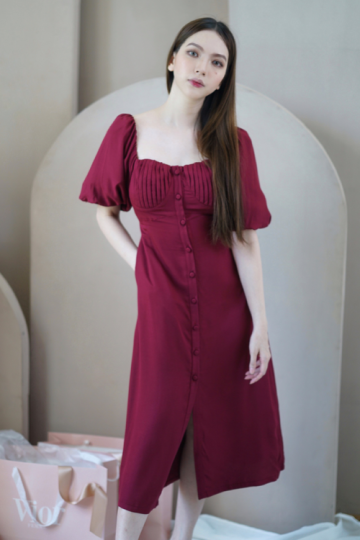 Scarlett Dress maroon- VF