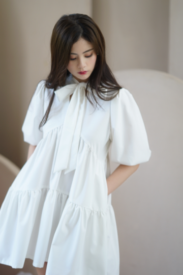 carol dress white- VF