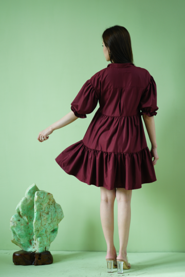 Kim Dress maroon- VF