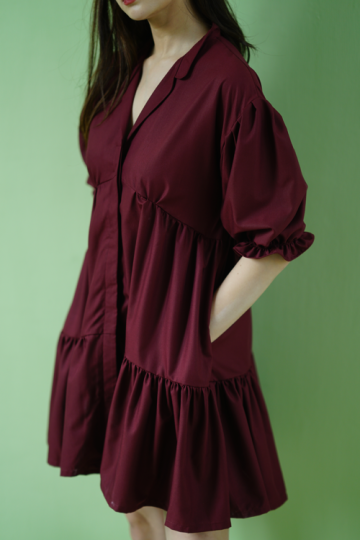 Kim Dress maroon- VF