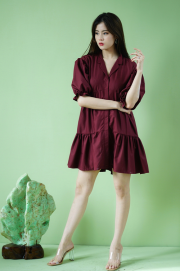 Kim Dress maroon- VF