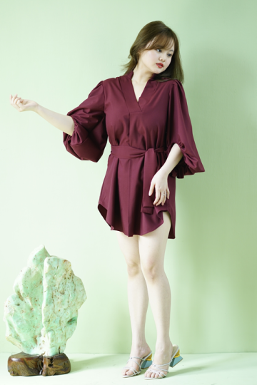 Royce dress in maroon- VF