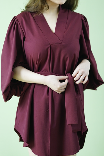 Royce dress in maroon- VF