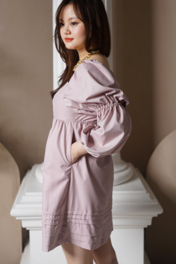 juliet dress in poudre lilac-FV