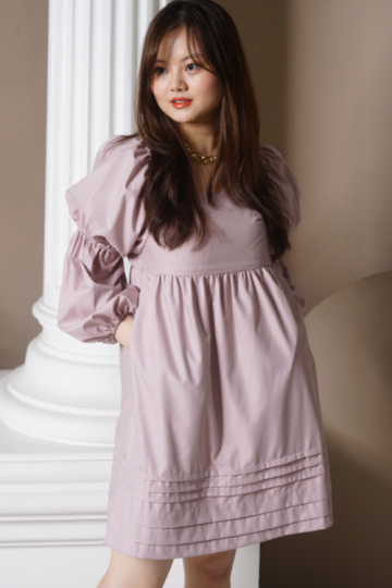 juliet dress in poudre lilac-FV