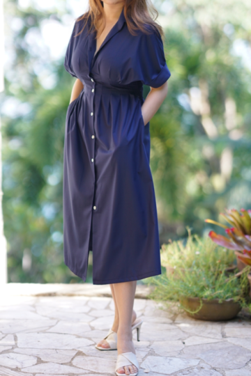 Hisoo dress Navy- VF