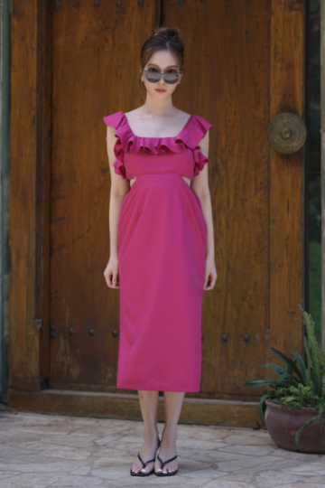 tropez dress fuschia- VF