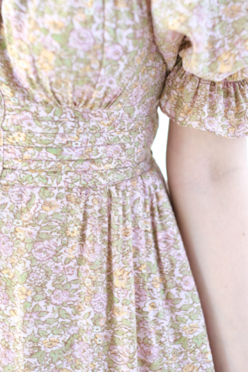 Rosette Dress sage blush - VF