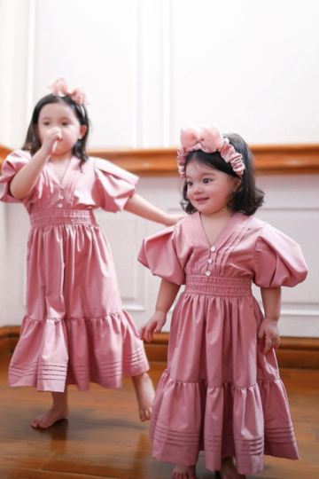 Mini Somerset dress rose blush- VB