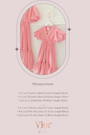 Mini Somerset dress rose blush- VB