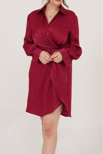 Lexa Dress Maroon- VF