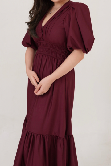 Somerset Dress Maroon- VF