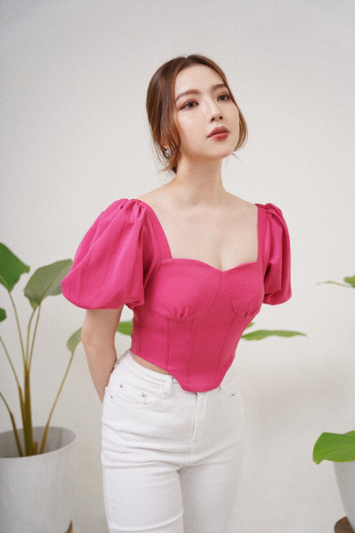 Beatrix top fuschia- VF