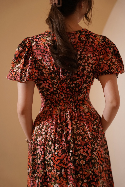 Sicilly Dress Black Floral - VF