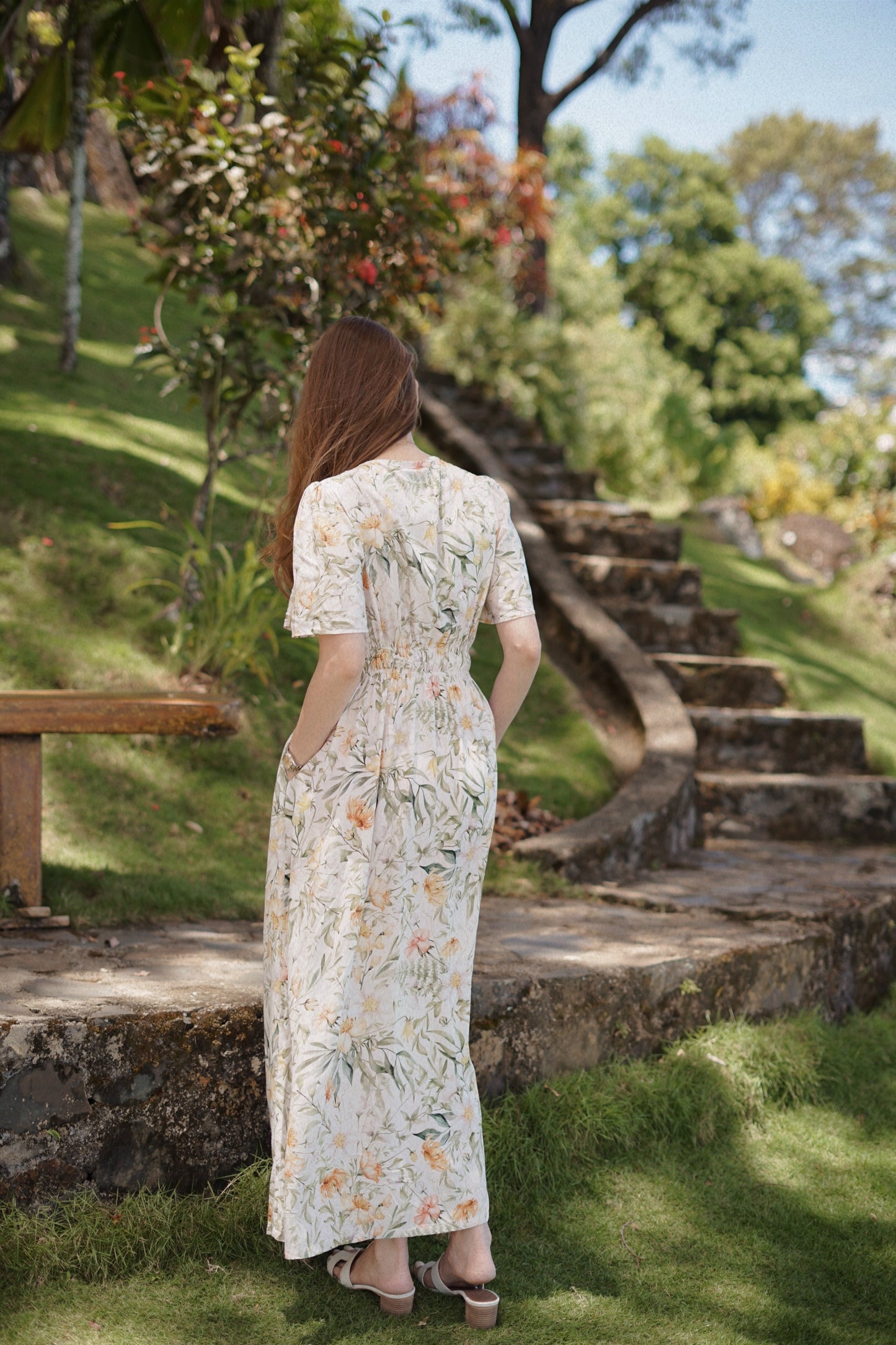 Majorka Dress Fleur Cascade Print - VF