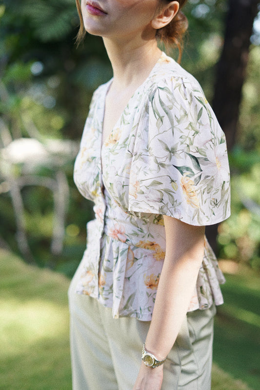 Majorka Top Fleur Cascade Print - VF