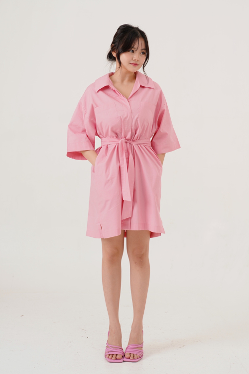 Aoki Shirt Dress Pink Sorbet - VF