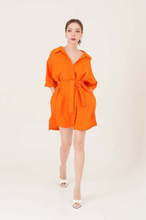 Aoki Shirt Dress Tangerine - VF