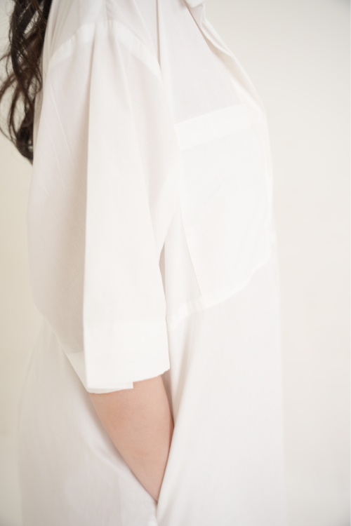 Aoki Shirt Dress White - VF