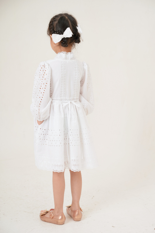 Amalfi Dress White Kids (PO 4-16 Juli) - VF