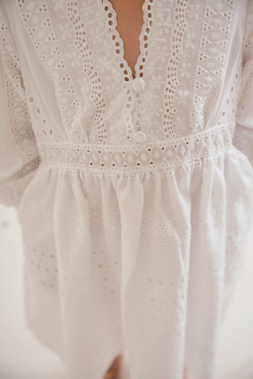 Amalfi Dress White Kids (PO 4-16 Juli) - VF